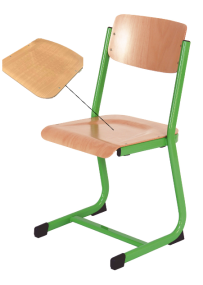 Židle žákovská MONA pevná  s protiskluznými prvky